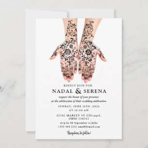 Mehandi Hochzeit Einladung