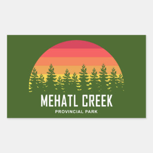 Mehatl Creek Provinzialpark Rechteckiger Aufkleber