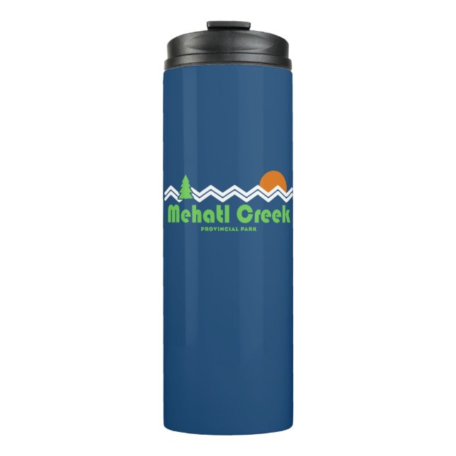 Mehatl Creek Provinzialpark Retro Thermosbecher (Vorderseite)