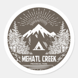 Mehatl Creek Provinzialpark Runder Aufkleber