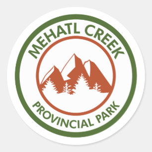 Mehatl Creek Provinzialpark Runder Aufkleber