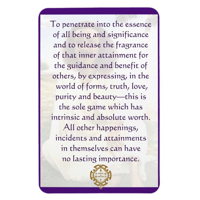 Meher Baba Game Magnet (Vertikal)