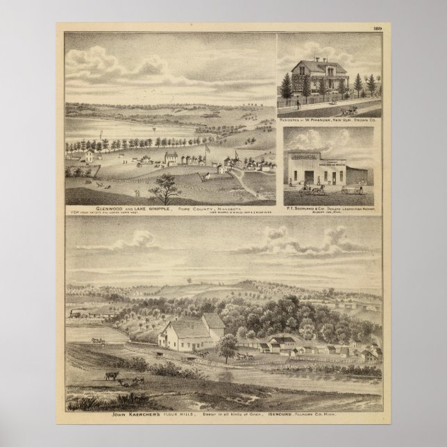 Mehl, Isenours Glenwood, Minnesota Poster (Vorne)