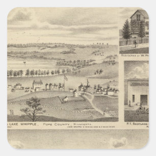 Mehl, Isenours Glenwood, Minnesota Quadratischer Aufkleber