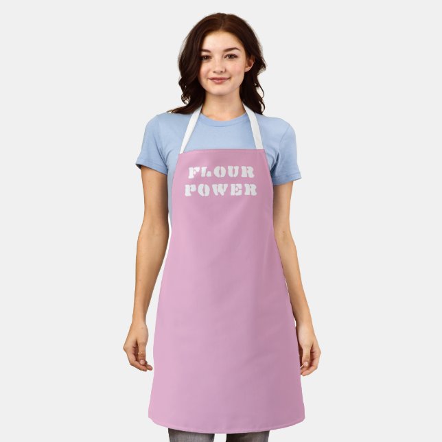 Mehl Power Light Pink Schürze (Getragen)
