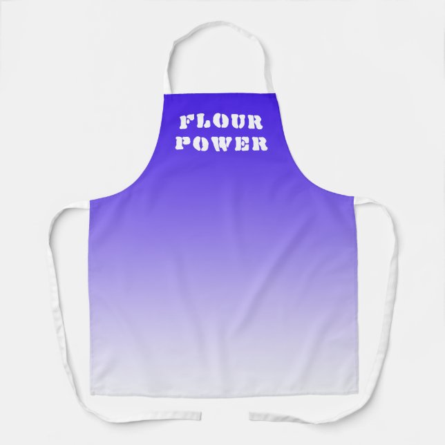 Mehl Power Lila Ombre Backen Schürze (Vorderseite)