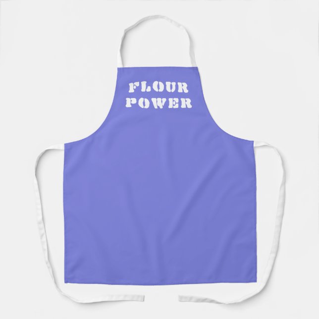 Mehl Power Periwinkle Lila Schürze (Vorderseite)