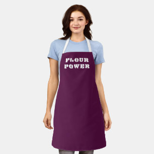 Mehl Power Plum Backen Schürze