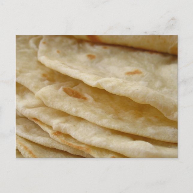 Mehl Tortillas Postkarte (Vorderseite)