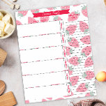 Mehlplaner & Einkaufsliste Erdbeermuster Notizblock<br><div class="desc">Erdbeeren Familienmahlplaner und Einkaufsliste für eine organisierte Woche, die jeder Familie voraus ist. Diese Vorlage für den Feinkostplaner kann durch eine Änderung der Formulierung angepasst werden. Sie können es für Veranstaltungen und Termine oder für weitere Nischenanforderungen nach Bedarf ändern. Macht eine tolle Geschenkidee für den Muttertag der Neuvermählten oder für...</div>
