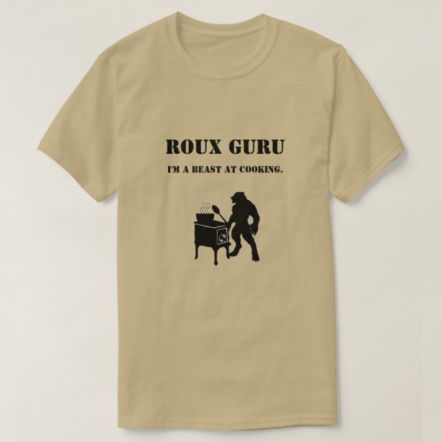 Mehlschwitze-Guru Rougarou Louisiana Cajun T-Shirt (Design vorne)