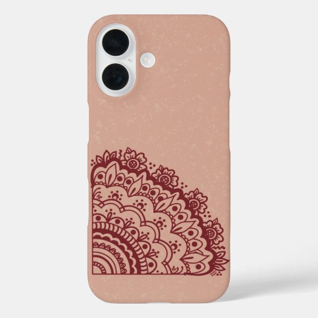 Mehndi-Design-Handyhülle iPhone 16 Hülle (Rückseite)