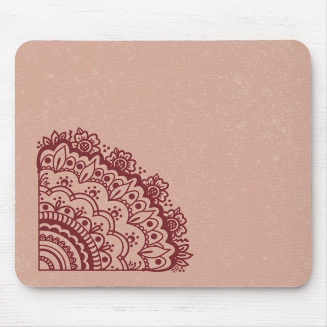 Mehndi-Design-Mauspad Mousepad (Vorne)