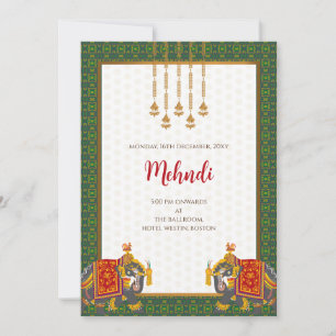 Mehndi Einladung Digitale indische Hochzeit lädt e