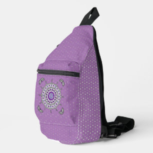 Mehndi-Fantasie Silber Crossbody Bag
