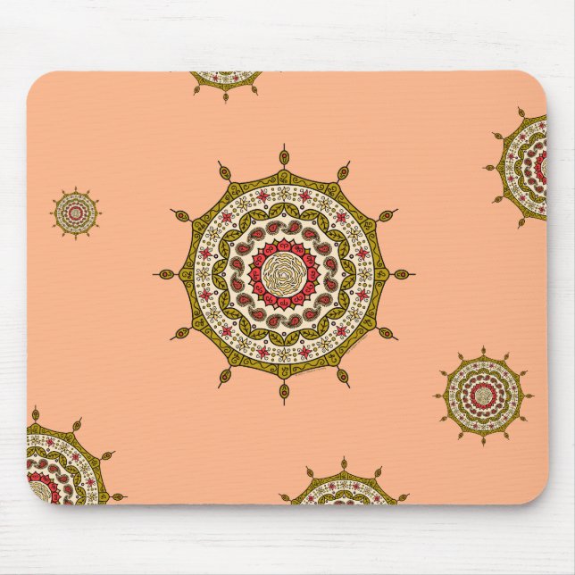 Mehndi Fantasy Gold Mousepad (Vorne)