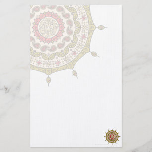 Mehndi Fantasy Gold Stationierung Briefpapier
