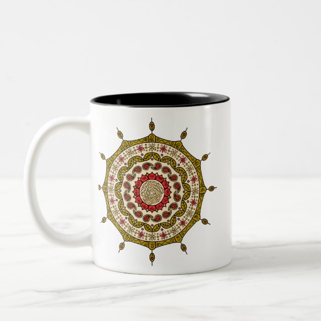 Mehndi Fantasy Gold Tasse (Links)