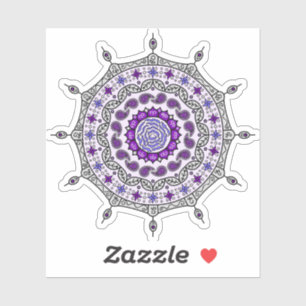 Mehndi Fantasy Silver Contour Sticker