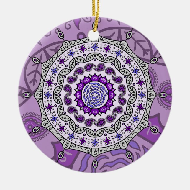 Mehndi Fantasy Silver Ornament (Vorne)