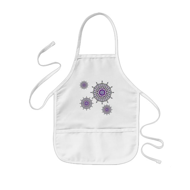 Mehndi Fantasy Silver Schürze (Vorne)