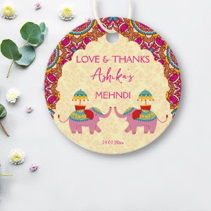 Mehndi favorisieren Geschenketiketten niedliche El Geschenkanhänger