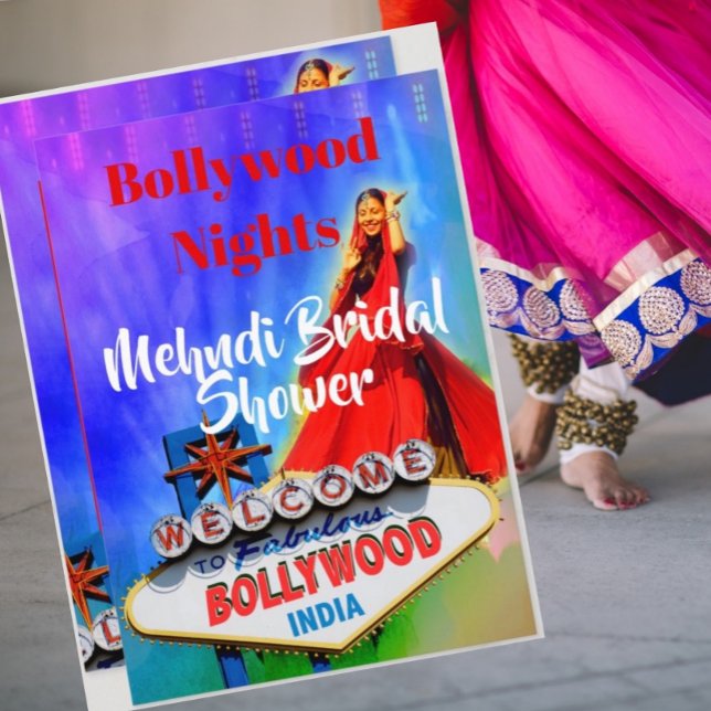 Mehndi Henna Brautparty Bollywood Indianer Einladung (Von Creator hochgeladen)
