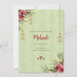 Mehndi invitation Le mariage indien numérique invi