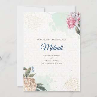 Mehndi invitation Le mariage indien numérique invi