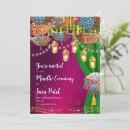 Mehndi Invites & Mehndi Night laden Henna Party ei Einladung