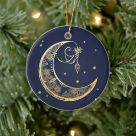 Mehndi Moon individuell anpassbar Keramik Ornament