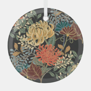 Mehndi-Ornamentfliese: Ethnisches nahtloses Design Ornament Aus Glas