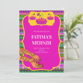 Mehndi Party Einladungen & Henna Party lädt ein
