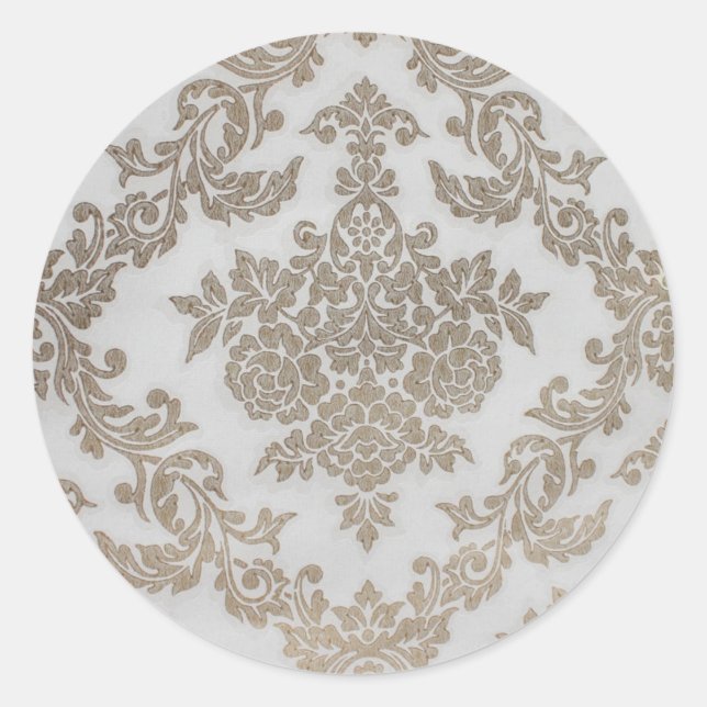 Mehndi Runder Aufkleber (Vorderseite)