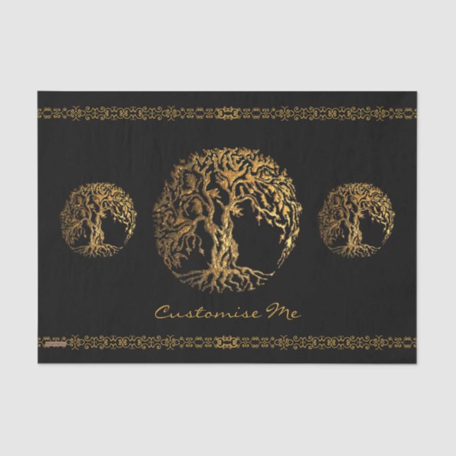 Mehndi Tree of Life (Henna) Seidenpapier (Vorderseite)