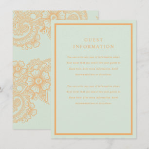 Mehndi Wedding Insert