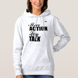 Mehr Action LESS-Talk gehoochtes Sweatshirt