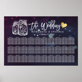 Mehr als 30 Tische Hochzeitskronensichter Mauerwer Poster