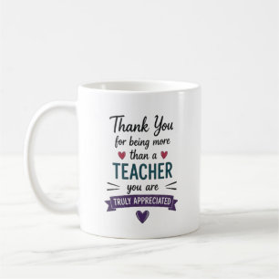 Mehr als ein Lehrer, der Personalisiertes wirklich Kaffeetasse