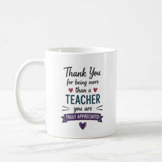 Mehr als ein Lehrer, der Personalisiertes wirklich Kaffeetasse