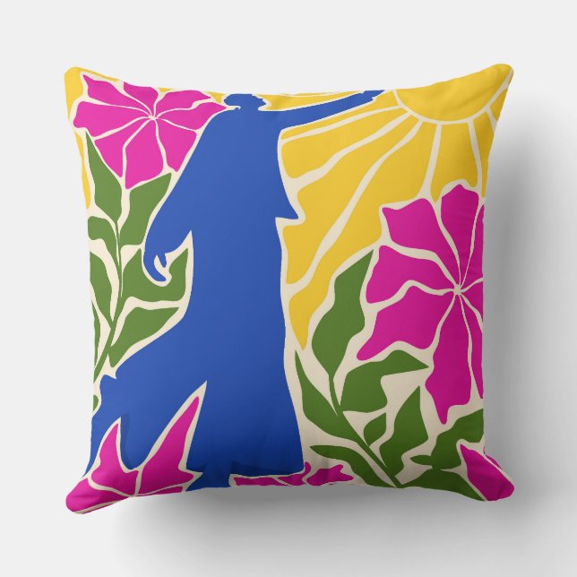 Mehr als Grenzen erreichen Kissen (Rückseite)