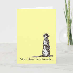 Mehr als meer Freunde meerkat Grußkarte Karte