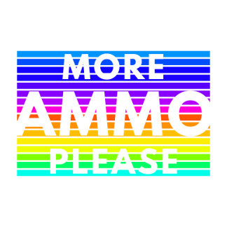 Mehr Ammo bitte (Regenbogen) LKW-Hut Truckerkappe