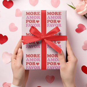 Mehr Amor Por Favor Liebeszitat Geschenkpapier
