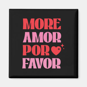 Mehr Amor Por Favor Retro-Liebe Valentinstag Ästhe Magnet