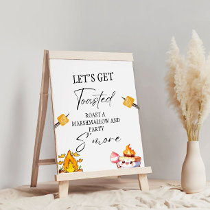 Mehr Bar Menu Sign Smore Bar S'mores Station Out Poster