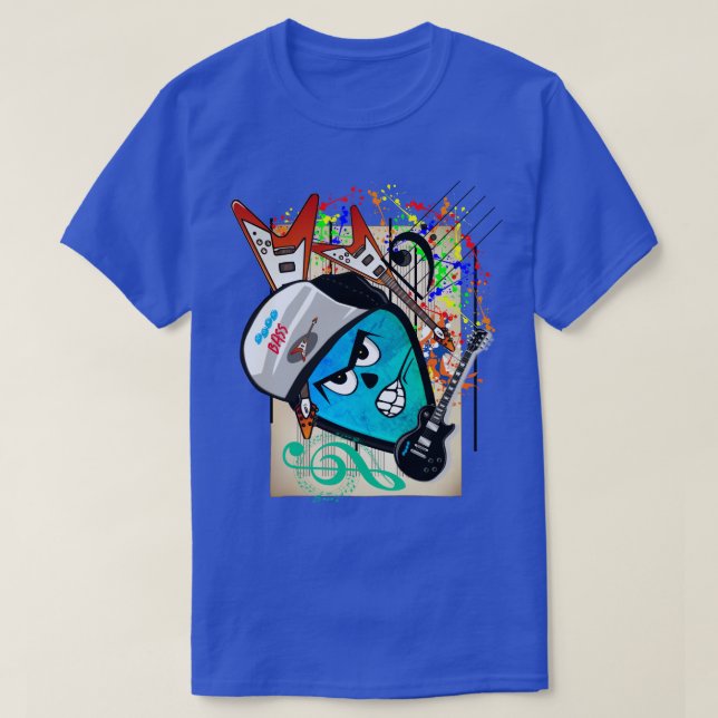 Mehr Bass Twisted Clef 4.0 Musik T-Shirt (Design vorne)