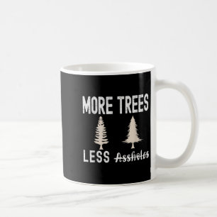 Mehr Bäume weniger Löcher hässlicher Weihnachtspul Kaffeetasse