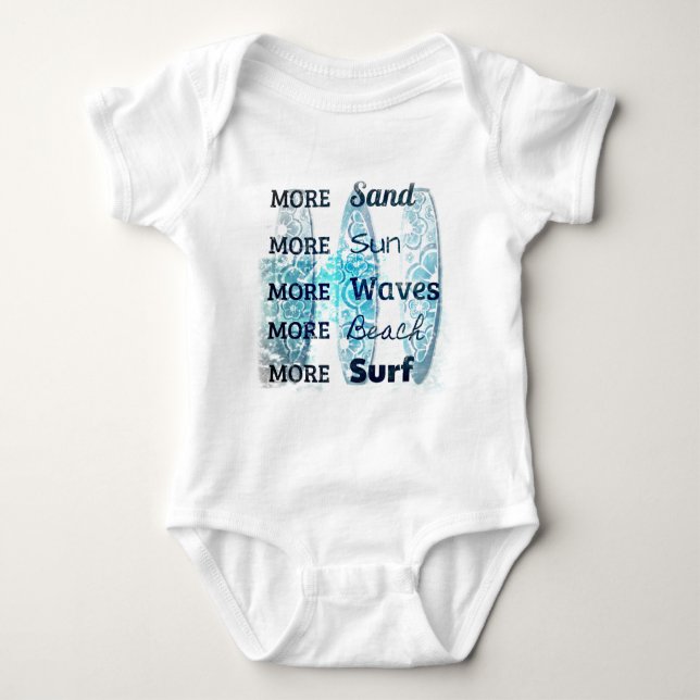 Mehr Beach Life Baby Strampler (Vorderseite)