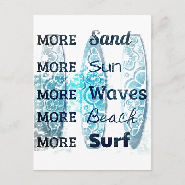 Mehr Beach Life Postkarte (Vorderseite)